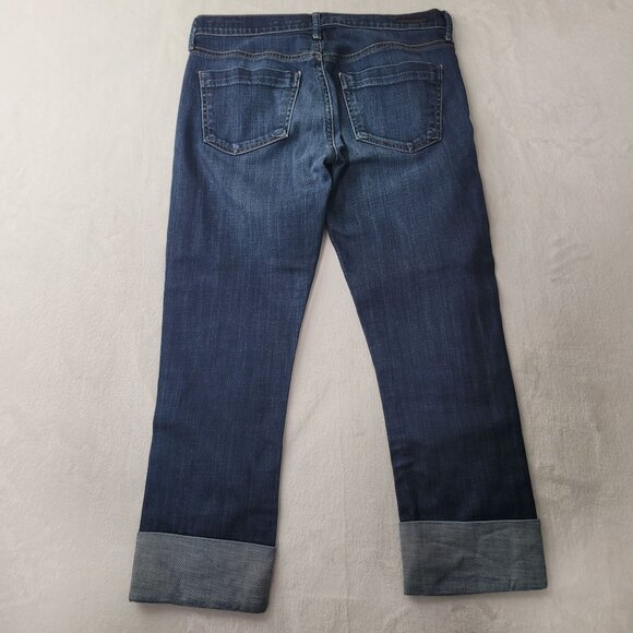 Citizens Of Humanity Dahan Womens Dani Dark Wash Cropped Leg Denim Jeans Size 27 - Picture 2 of 13
